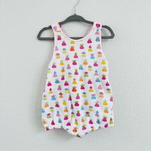 Kissy Kissy Pineapple Bubble Romper Pima Cotton